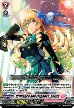 Brilliance and Elegance, Aerith [D Format] Card Front