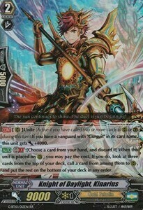 Knight of Daylight, Kinarius Card Front