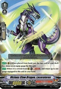 Vicious Claw Dragon, Laceraterex [V Format] Card Front