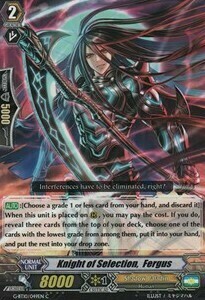 Knight of Selection, Fergus [G Format] Card Front