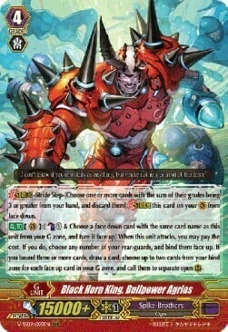 Black Horn King, Bullpower Agrias Card Front
