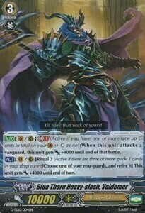Blue Thorn Heavy-slash, Valdemar [G Format] Card Front