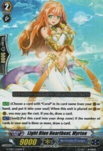 Light Blue Heartbeat, Myrtoa Card Front