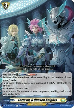 Form up, O Chosen Knights Card Front