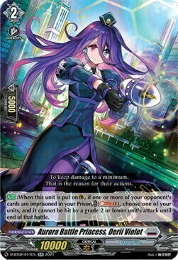 Aurora Battle Princess, Derii Violet [D Format] Card Front