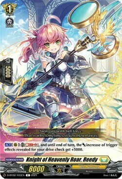 Knight of Heavenly Roar, Reedy Card Front