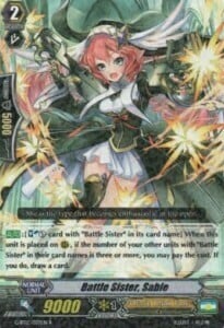 Battle Sister, Sable [G Format] Card Front