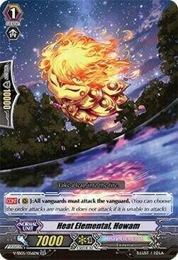 Heat Elemental, Howam [V Format] Card Front