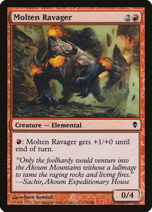 Molten Ravager Card Front