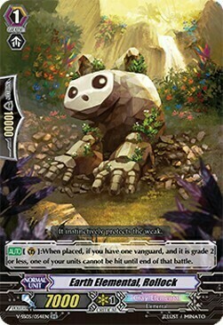 Earth Elemental, Rollock [V Format] Card Front