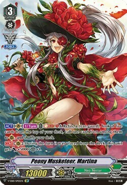 Peony Musketeer, Martina Card Front