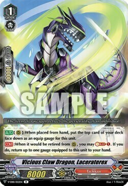 Vicious Claw Dragon, Laceraterex Card Front