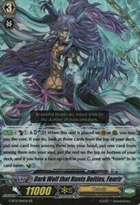 Dark Wolf that Hunts Deities, Fenrir [G Format] Card Front