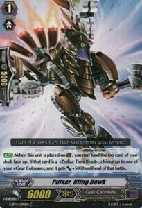 Pulsar, Bling Hawk Card Front