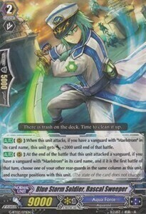 Blue Storm Soldier, Rascal Sweeper Card Front