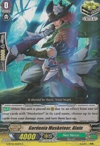 Gardenia Musketeer, Alain Card Front