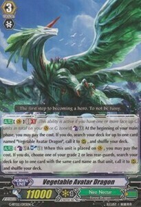 Vegetable Avatar Dragon Card Front