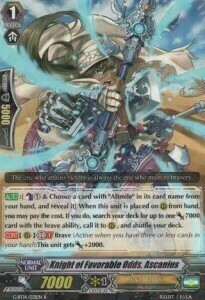 Knight of Favorable Odds, Ascanius [G Format] Frente