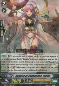 Regalia of Abundance, Freyja [G Format] Card Front