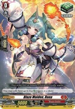 Blaze Maiden, Rona [D Format] Card Front