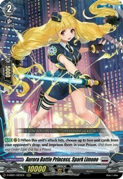 Aurora Battle Princess, Spark Limone [D Format] Card Front