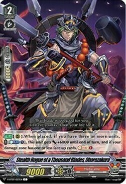 Stealth Rogue of a Thousand Blades, Oborozakura [V Format] Card Front