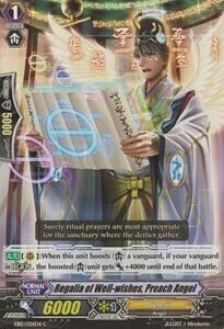 Regalia of Well-wishes, Preach Angel [G Format] Card Front