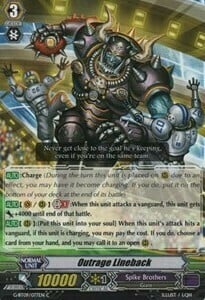 Outrage Lineback [G Format] Card Front