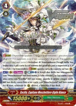 White Lily Musketeer Captain, Cecilia Card Front