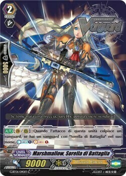 Battle Sister, Marshmallow Card Front