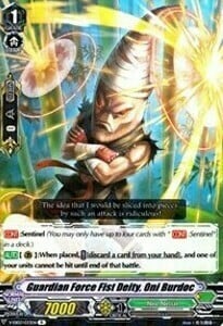 Guardian Force Fist Deity, Oni Burdoc [V Format] Frente