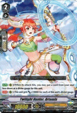 Twilight Hunter, Artemis [V Format] Card Front