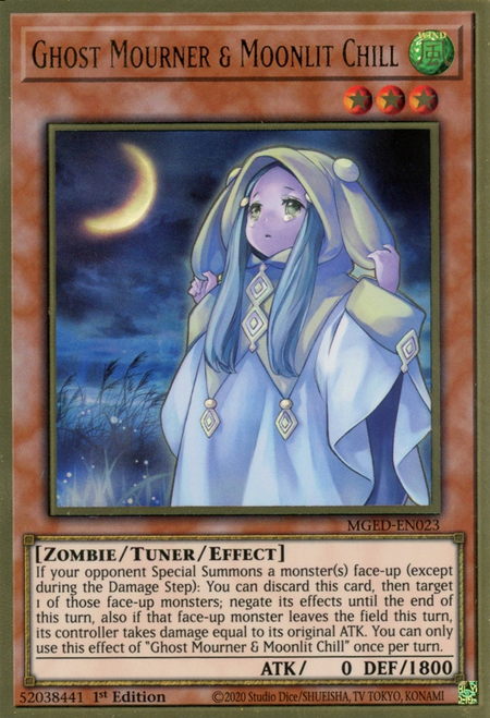 Fantasma in Lutto & Brivido Illuminato dalla Luna Card Front