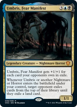 Umbris, Fear Manifest Card Front