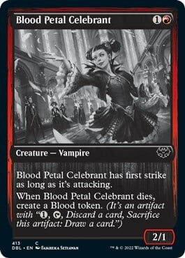 Blood Petal Celebrant Card Front