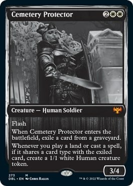 Cemetery Protector Card Front