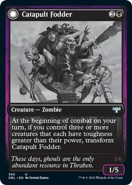 Catapult Fodder // Catapult Captain Card Front