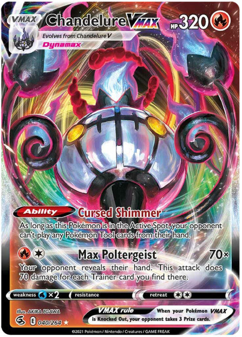 Chandelure VMAX [Luccichio Maledetto | Dynapoltergeist] Card Front
