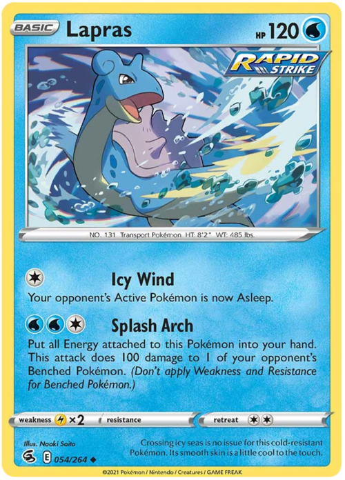 Lapras [Icy Wind | Splash Arch] Card Front