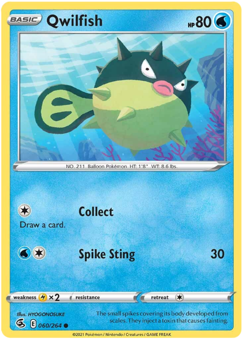 Qwilfish [Collect | Spike Sting] Card Front