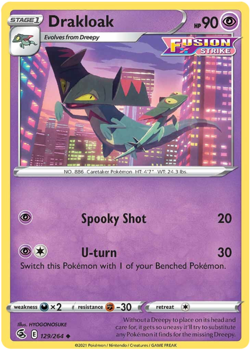 Drakloak [Spooky Shot | U-turn] Card Front