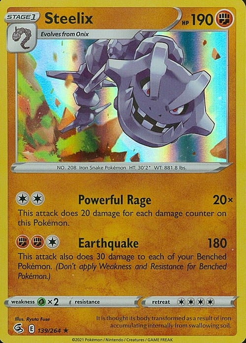 Steelix [Powerful Rage | Earthquake] Card Front