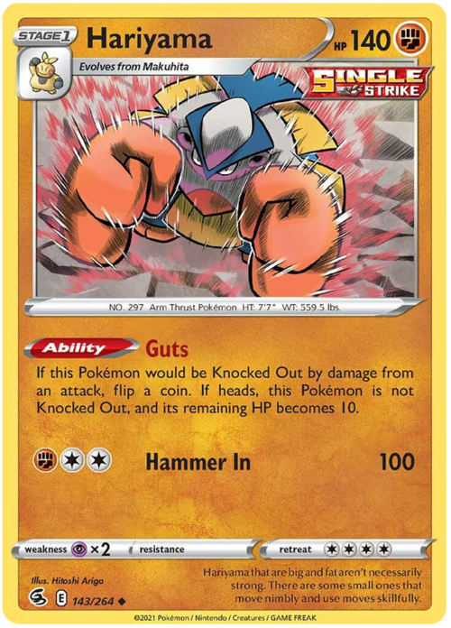 Hariyama [Guts | Hammer In] Card Front