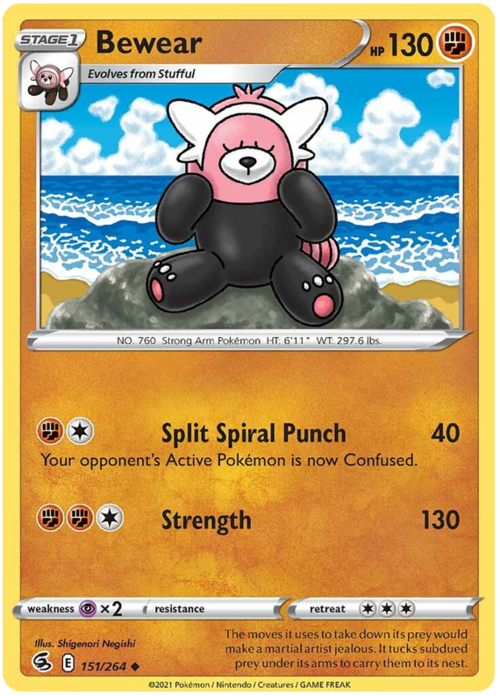 Bewear [Split Spiral Punch | Strength] Card Front