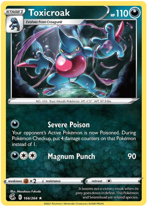 Toxicroak [Severe Poison | Magnum Punch] Card Front