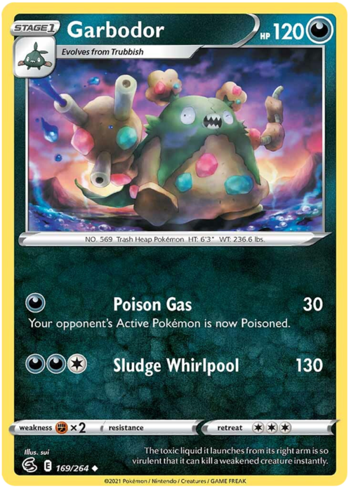 Garbodor [Poison Gas | Sludge Whirlpool] Card Front