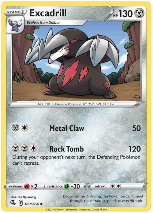Excadrill [Metal Claw | Rock Tomb] Frente