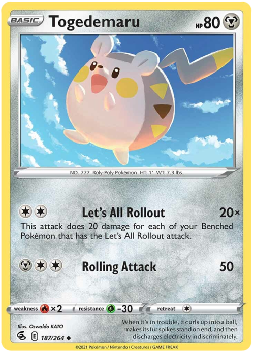 Togedemaru [Let's All Rollout | Rolling Attack] Frente