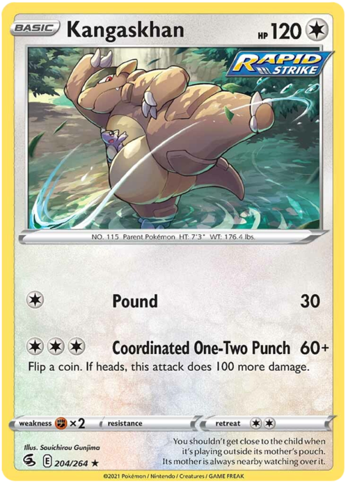 Kangaskhan [Pound | Coordinated One-Two Punch] Frente