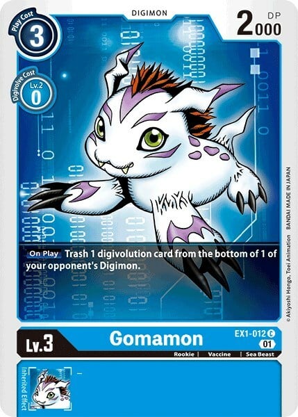 Gomamon Card Front